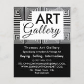 Prospectus 11,4 Cm X 14,2 Cm Trippy Maze Carrés, Concessionnaire d'art, Galerie (Devant)