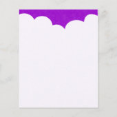 Prospectus 11,4 Cm X 14,2 Cm Trop nuageux - Violet (Dos)