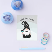 Prospectus 11,4 Cm X 14,2 Cm Turquoise et noir Gnome Joyeuses vacances (Simple)