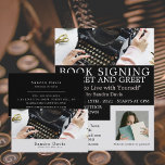 Prospectus 11,4 Cm X 14,2 Cm Typographie classique, Ecrivains livre signature<br><div class="desc">Typewriter Classique,  Les Écrivains Réserver Signer Des Flyers Publicitaires Par Le Magasin Carte de visite.</div>