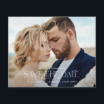 Prospectus 11,4 Cm X 14,2 Cm typographie de budget mariage moderne photo<br><div class="desc">typographie élégante sur budget annonce de mariage moderne photo paysage flyer</div>