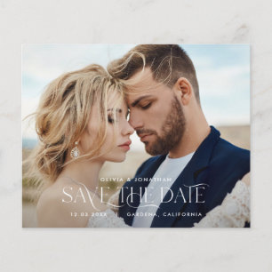 Prospectus 11,4 Cm X 14,2 Cm typographie de budget mariage moderne photo