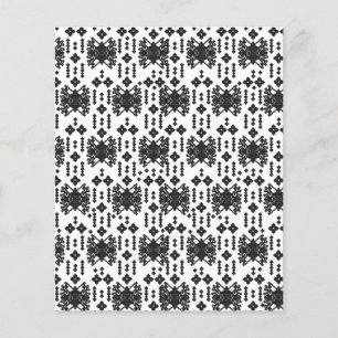 Prospectus 11,4 Cm X 14,2 Cm Un design monochrome symétrique avec des détails