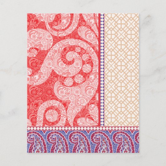 Prospectus 11,4 Cm X 14,2 Cm une carte au coeur rouge (Devant)