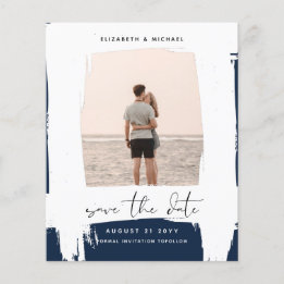 Prospectus 11,4 Cm X 14,2 Cm Urban Chic Minimalist PHOTO Enregistrer le budget
