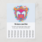 Prospectus 11,4 Cm X 14,2 Cm Vendre de grands Danois (Devant)