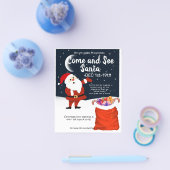 Prospectus 11,4 Cm X 14,2 Cm Venez voir Père Noël Toy Drive (Simple)