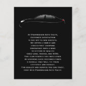 Prospectus 11,4 Cm X 14,2 Cm Vente automatique en gras (Dos)