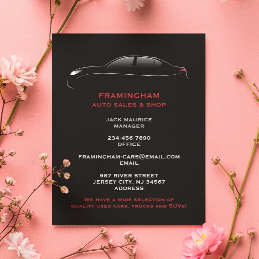 Prospectus 11,4 Cm X 14,2 Cm Vente automatique en gras