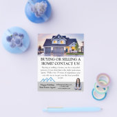 Prospectus 11,4 Cm X 14,2 Cm Vente de biens immobiliers professionnels (Simple)