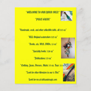 Prospectus 11,4 Cm X 14,2 Cm vente de cour