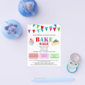 Prospectus 11,4 Cm X 14,2 Cm Vente de pâtisseries ou de gâteaux colorée pour co (Simple)