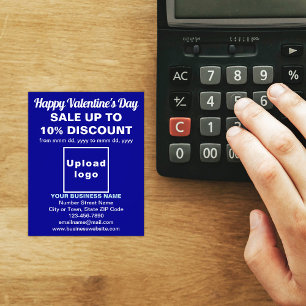 Prospectus 11,4 Cm X 14,2 Cm Vente de Saint-Valentin d'affaires sur prospectus