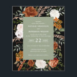 Prospectus 11,4 Cm X 14,2 Cm Vert sauge terracotta floral rustique élégant abor<br><div class="desc">Invitation de mariage florale aquarelle rustique à petit prix. Avec de beaux détails aquarelles naturels,  terracotta,  rose blush,  noir et vert sauge,  herbe de pampa et eucalyptus. Cette invitation de mariage moderne est sûre de définir le style pour votre grand jour.</div>