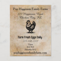 Vintage élevage de poulets