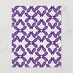 Prospectus 11,4 Cm X 14,2 Cm violet, textile, organisme, violet, art, police, m