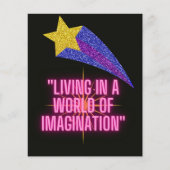 PROSPECTUS 11,4 CM X 14,2 CM VIVRE DANS UN MONDE D'IMAGINATION (Devant)