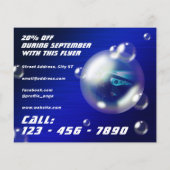 Prospectus 11,4 Cm X 14,2 Cm Voiture de bulle créative moderne (Dos)