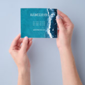 PROSPECTUS 11,4 CM X 14,2 CM VOL POUR AFFAIRES : VAGUES MARITIMES (main)