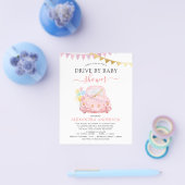 Prospectus 11,4 Cm X 14,2 Cm Volet Budget Par Baby shower Rose (Simple)
