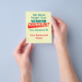 Prospectus 11,4 Cm X 14,2 Cm Votre circulaire rabais pour seniors (main)