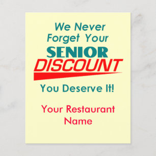 Prospectus 11,4 Cm X 14,2 Cm Votre circulaire rabais pour seniors