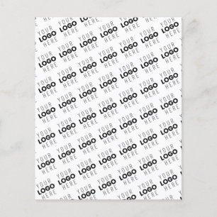 Prospectus 11,4 Cm X 14,2 Cm Votre logo simple motif diagonal répétitif