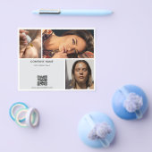 Prospectus 11,4 Cm X 14,2 Cm White Promoty Salon Photos QR Code (Simple)