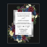 Prospectus 11,4 Cm X 14,2 Cm Winter Christmas Rose Floral Wedding Watercolor Fl<br><div class="desc">One design per sheet. Budget invitations do not include envelopes. This design may be personalized in the area provided by changing the photo and/or text. Or it can be customized by clicking Personalize this Template and then choosing the click to customize further option and delete or change the color of...</div>