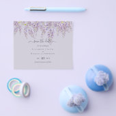 Prospectus 11,4 Cm X 14,2 Cm Wisteria Purple Mariage Dates d'enregistrement BUD (Simple)
