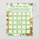 Prospectus 11,4 Cm X 14,2 Cm Woodland Greenery Eucalyptus Baby Shower Bingo<br><div class="desc">You can find matching in my collection or other modern theme for baby shower and birthday in my shop. Feel free to message if you are looking for some unusual</div>