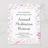 Prospectus 11,4 Cm X 14,2 Cm Yoga élégant (Dos)