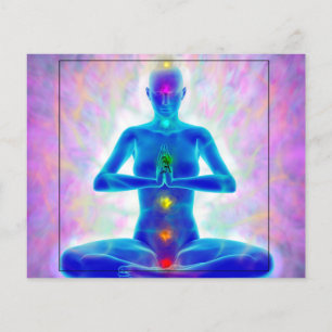Prospectus 11,4 Cm X 14,2 Cm yogi,yoga,le système des chakras, énergie,chi,aura