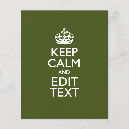 Prospectus 11,4 Cm X 14,2 Cm Your Text (Devant)