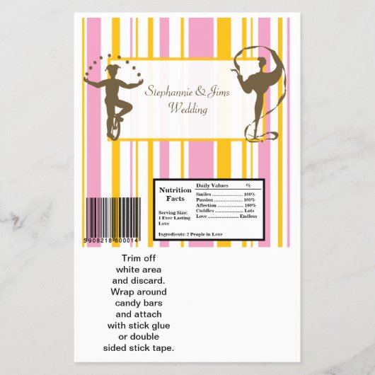 Prospectus 14 Cm X 21,6 Cm 2 Carnaval de Hérshey's Large Bar Wrapper (Devant)