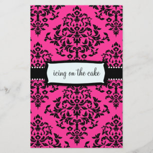 Prospectus 14 Cm X 21,6 Cm 311-Glacer sur le flyer rose chaud du gâteau