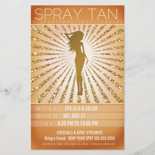Prospectus 14 Cm X 21,6 Cm 311 Sunburst Spray Tan Party (Devant)