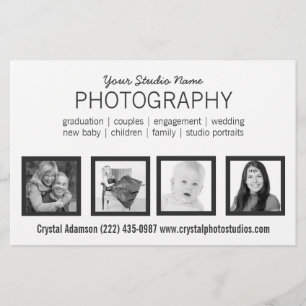 Prospectus 14 Cm X 21,6 Cm 4 Photos Pro Photographe ou toute profession