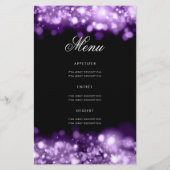 Prospectus 14 Cm X 21,6 Cm 50e anniversaire Programme Glam Lights Purple Menu (Dos)