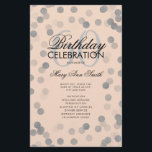 Prospectus 14 Cm X 21,6 Cm 60e Anniversaire Programme Confetti Argent Menu Bl<br><div class="desc">Elégant design "Anniversaire du programme" avec Parties scintillant Confetti en argent avec texte personnalisé.</div>