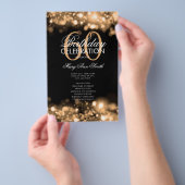 Prospectus 14 Cm X 21,6 Cm 60e anniversaire Programme Glam Lights Gold Menu (Poignée)