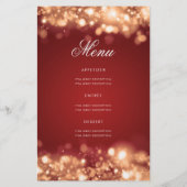 Prospectus 14 Cm X 21,6 Cm 70e anniversaire Programme Lumières Gold Red Menu (Dos)