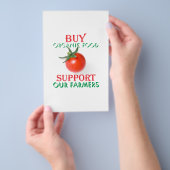 Prospectus 14 Cm X 21,6 Cm Acheter des aliments biologiques (Poignée)