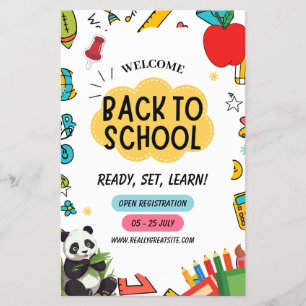 Prospectus 14 Cm X 21,6 Cm Affiches de rentrée scolaire pour les enseignants