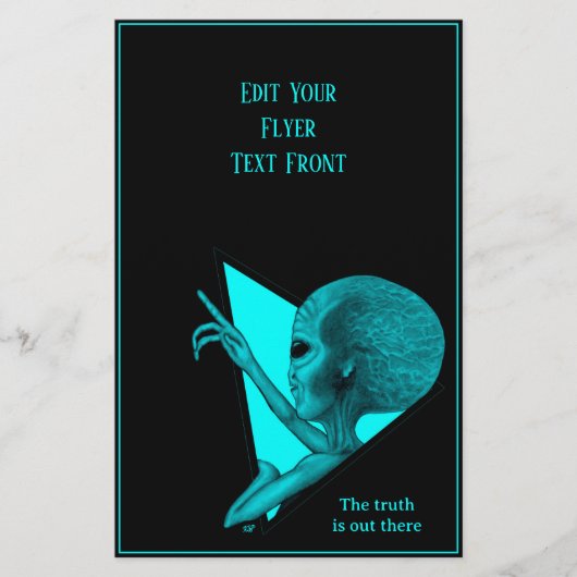 Prospectus 14 Cm X 21,6 Cm Alien gris, la vérité est là (Devant)