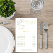 Prospectus 14 Cm X 21,6 Cm Amalfi Lemon Chic