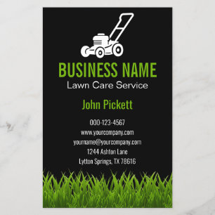 Prospectus 14 Cm X 21,6 Cm Aménagement paysager pour l'entretien de la pelous