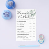 Prospectus 14 Cm X 21,6 Cm Aquarelle Il a dit She Said (Simple)