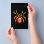 Prospectus 14 Cm X 21,6 Cm Araignée en vapeur noire (Poignée)