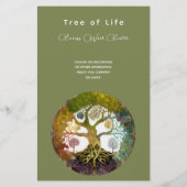 Prospectus 14 Cm X 21,6 Cm Arbre des saisons de la vie (Dos)
